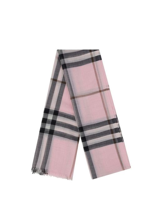 Burberry Pink Scarves And Foulards