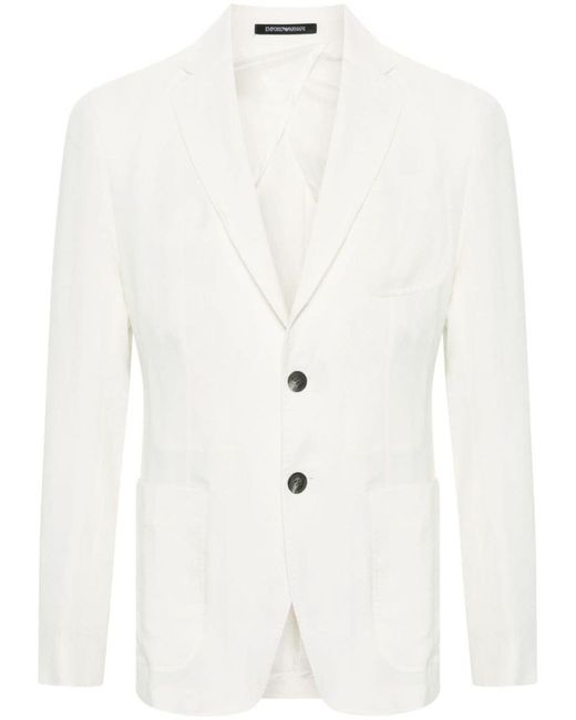 Emporio Armani Natural Single-breasted Blazer Jacket for men