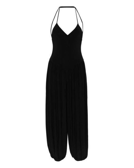 Norma Kamali Black Kenny Jumpsuit