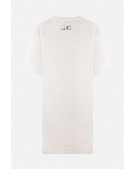MM6 by Maison Martin Margiela White T-Shirts And Polos