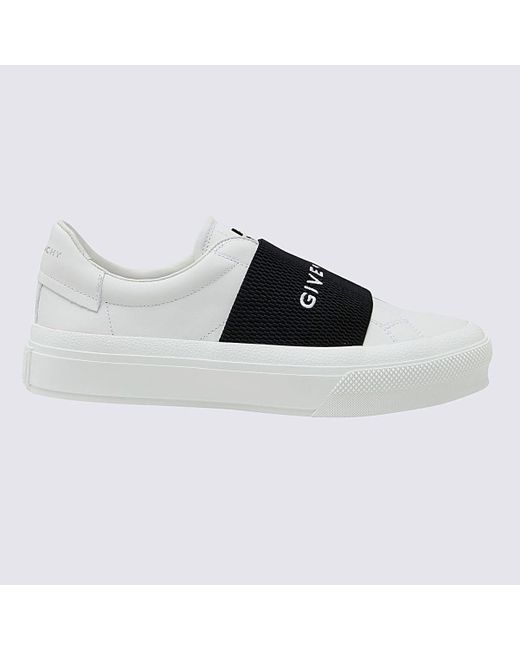 Givenchy Leather City Court Slip On Sneakers in Black | Lyst