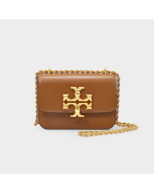 Tory Burch Brown Eleanor Small Hobo Bag