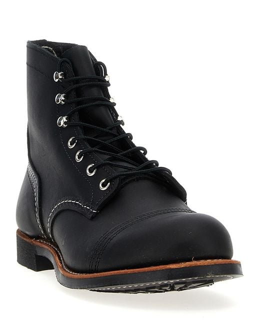 Red Wing Black 'Iron Ranger' Ankle Boots for men