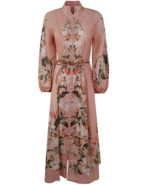 Zimmermann Multicolor Lexi Billow Long Dress Clothing