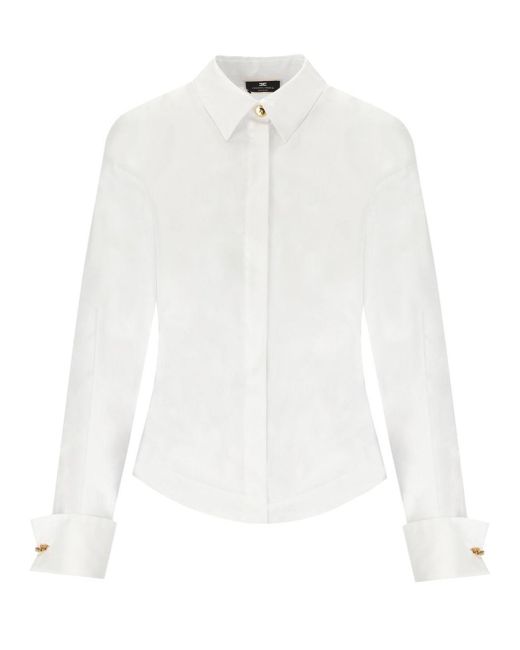 Elisabetta Franchi White Shirt With Logo