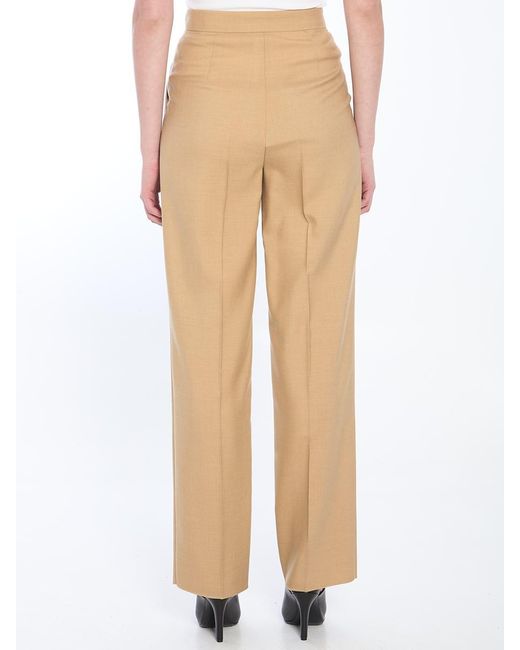 Max Mara Natural Mohair, Wool And Silk Trousers
