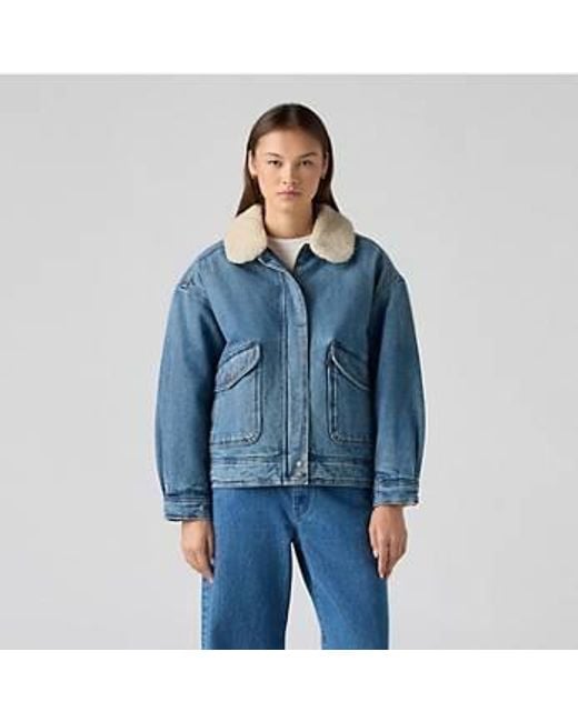 Levi's Blue Sherpa Bomber 1 Turning Heads