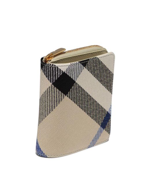 Burberry Gray "Check" Wallet