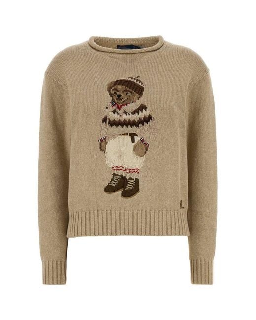 Polo Ralph Lauren Knitwear in Natural | Lyst UK