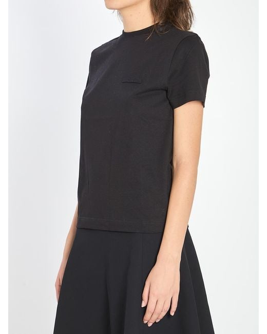Jacquemus Black "Gros Grain" Short-Sleeved T-Shirt