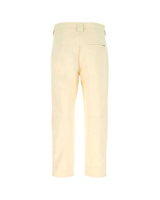 Jil Sander Natural Ivory Cotton Pant for men