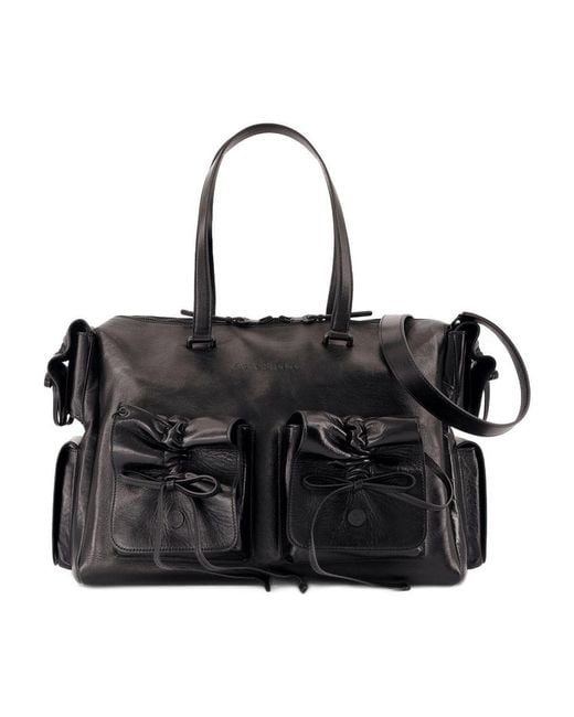 Acne Black Multipocket Shoulder Bag for men
