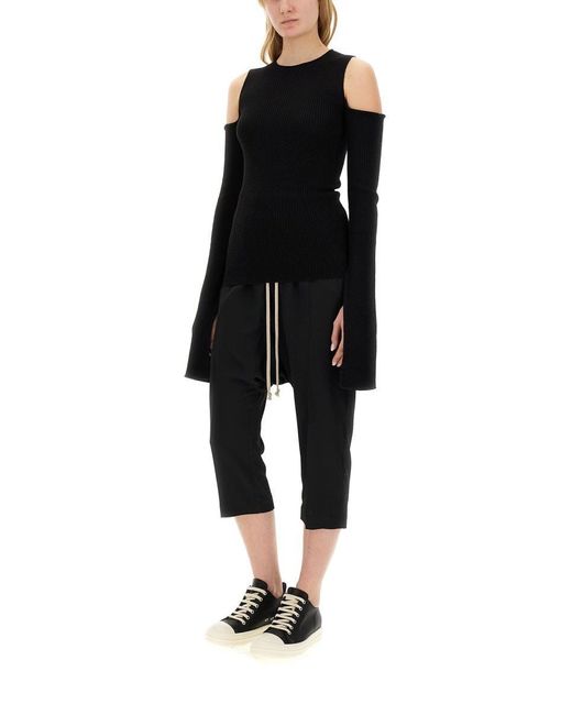 Rick Owens Black Knitted Tops