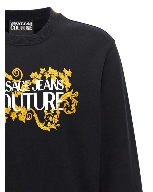 Versace Jeans Couture Blue Sweatshirt With Logo for men