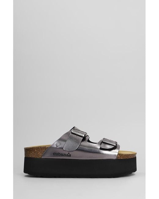 Cubanas Gray Amalia Flats