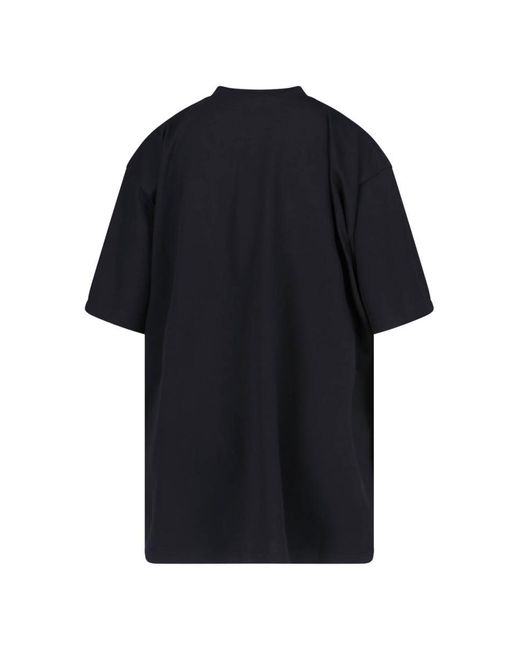 Balenciaga Black T-Shirts And Polos