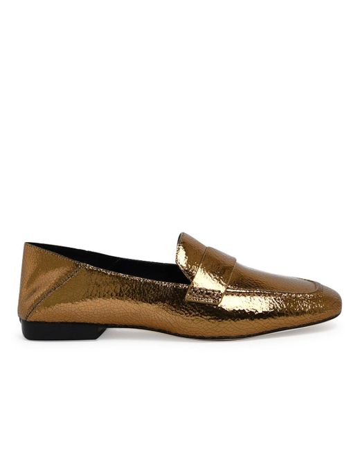 Michael kors gold loafers Clearance