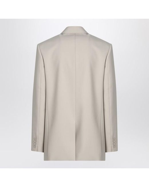 Saint Laurent Natural Light Single-Breasted Wool Jacket for men