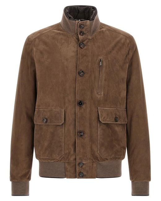 Moorer Brown 'Adelsio' Jacket for men