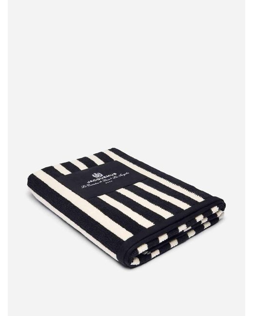 Jacquemus Blue Rayures Beach Towel for men