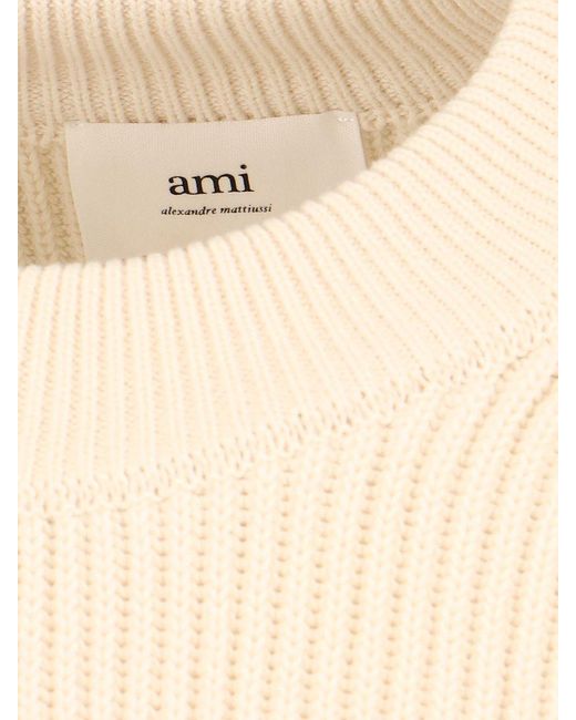 AMI White Ami Sweaters for men