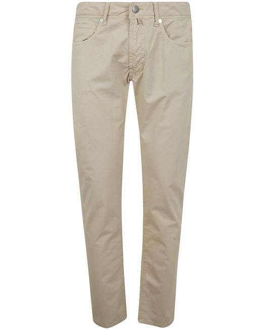 Incotex Natural 5 Pockets Denim Stretch for men