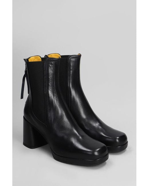 Mara Bini Black High Heels Ankle Boots