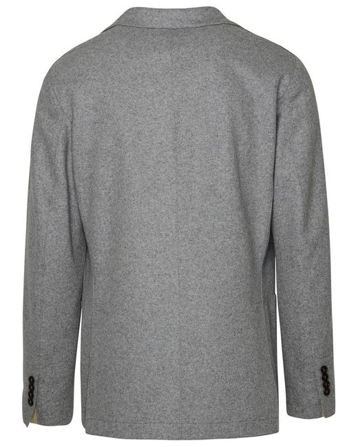 Eleventy Gray Wool Blazer Jacket for men