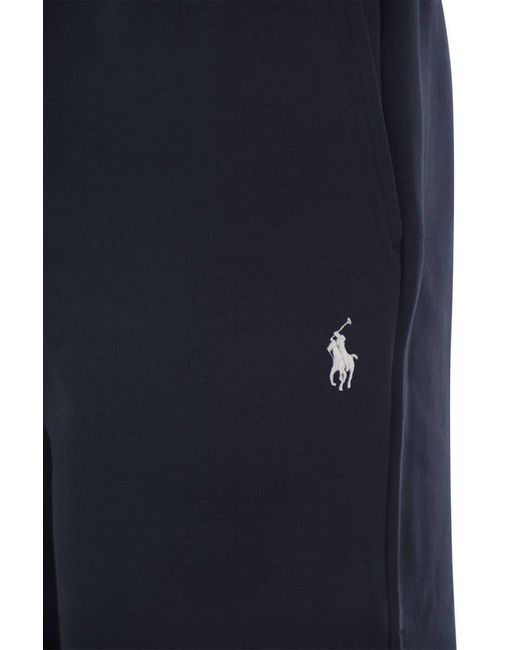 Ralph Lauren Blue Double-Knit Shorts for men