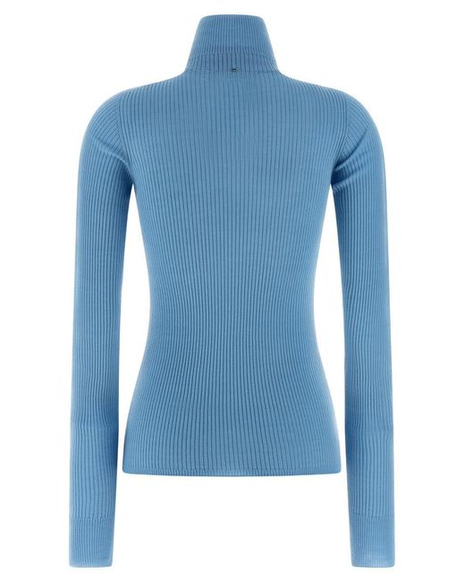 Sportmax Blue 'Niagara' Turtleneck Sweater