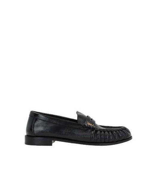 Saint Laurent Black Flat Shoes for men