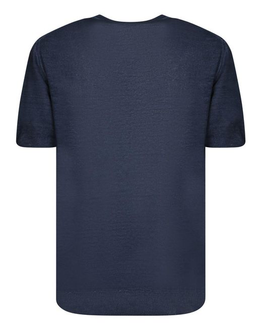 120% Lino Blue T-Shirts for men