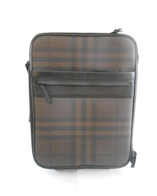 Burberry Gray Trolley Suitcase for men