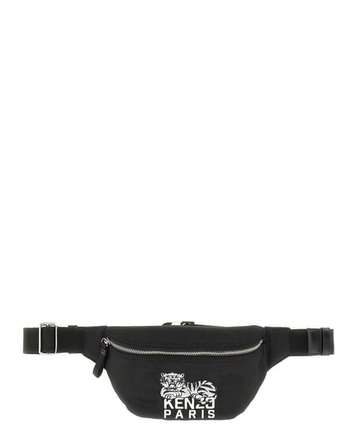 KENZO Black Pouch With Logo for men