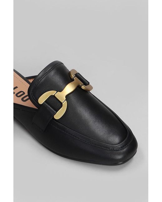 Bibi Lou Black Vela Loafer Slipper-Mule