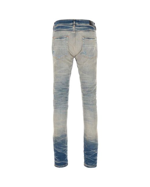 Amiri Blue Distressed Jeans for men