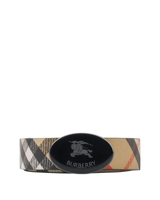 Burberry White Belts for men