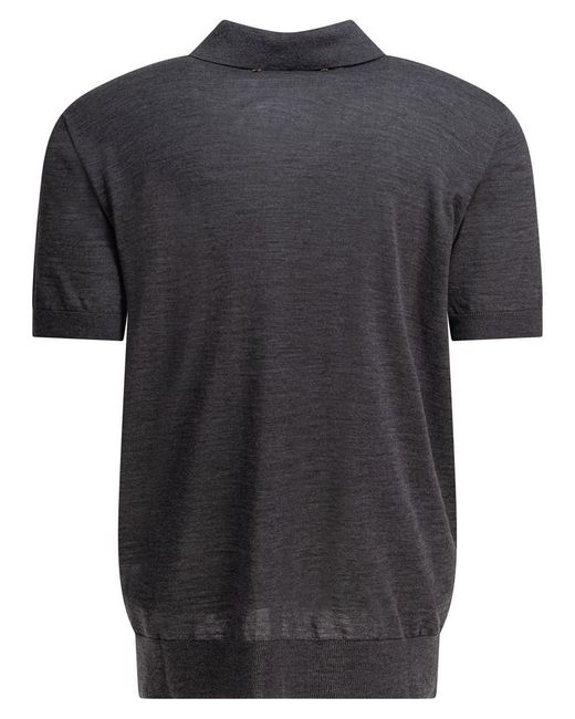 Golden Goose Deluxe Brand Black Polo Shirts for men