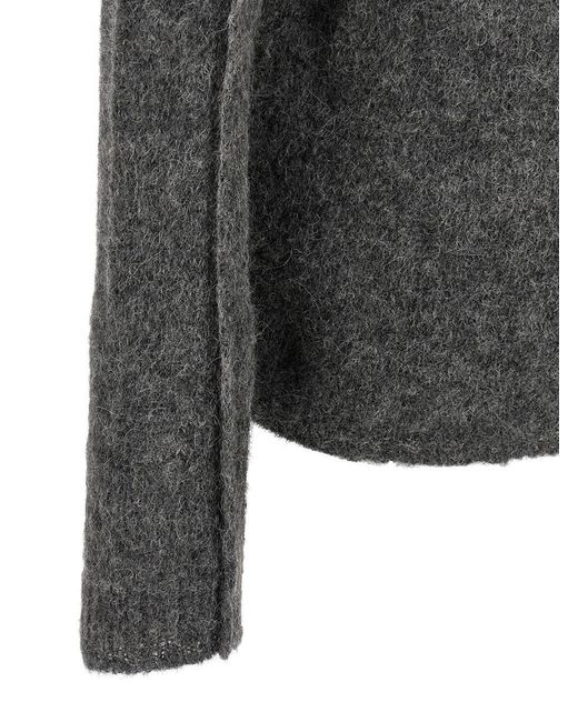 Thom Krom Gray Hooded Sweater for men