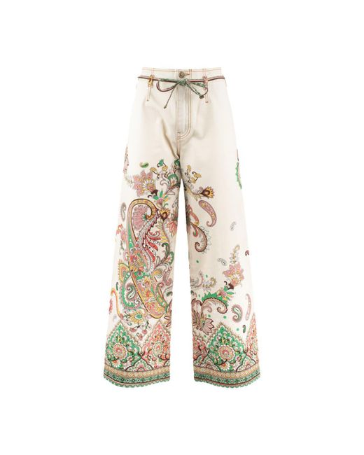 Etro Natural Jeans Paisley