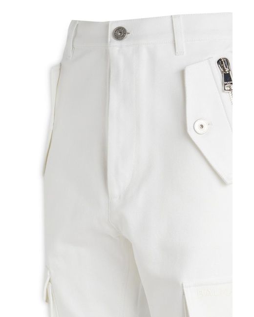 Balmain White Pants for men