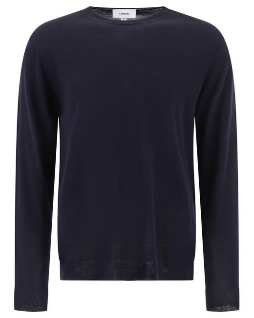 Lardini Blue Wool-Blend Sweater for men