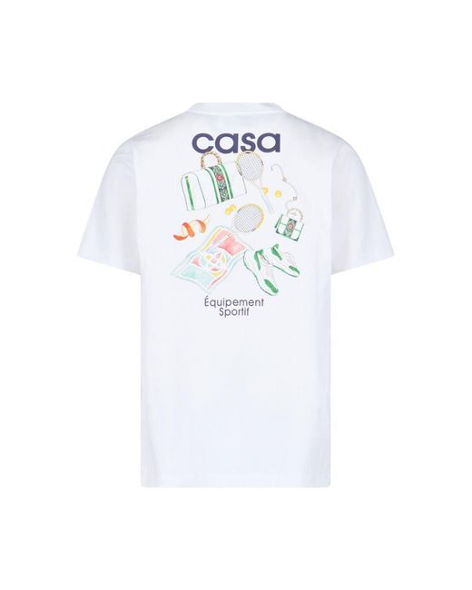 Casablancabrand White T-Shirts And Polos