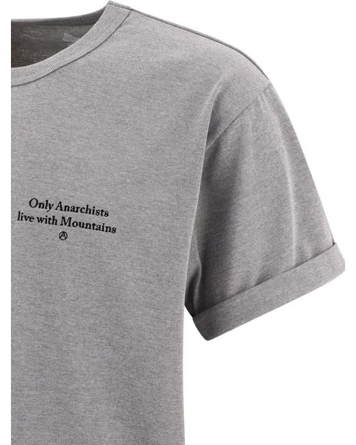 Mountain Research. Gray "Outsiders" T-Shirt for men