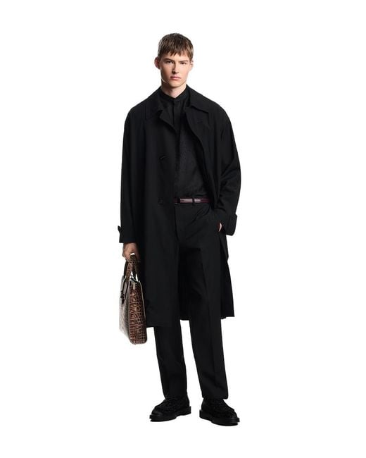 Emporio Armani Black Trousers for men