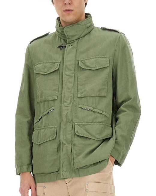 Fay Green Jacket With Pockets for men