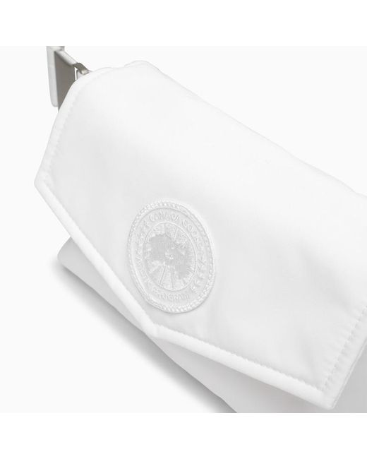 Canada Goose White Nylon Fanny Pack With Logo Patch for men