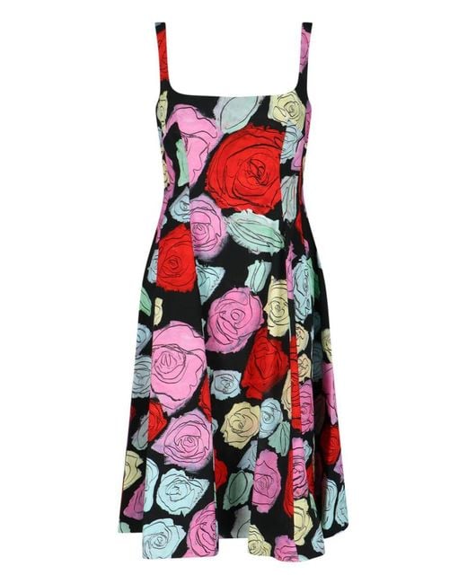 Marni Multicolor Floral Pattern Dress