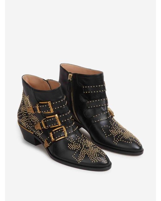 Chloé Black Susanna Booties