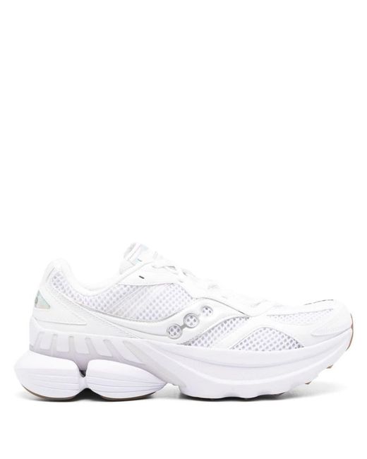 Saucony White Grid Nxt Shoes for men
